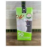 50 Small 4-Gallon Trash Bags