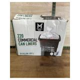 220 Commercial Trash Can Liners, 50 Gallon