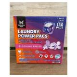 Laundry Detergent Power Pacs, Blooming Breeze, 130