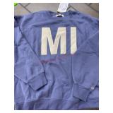 Blue Crewneck Sweatshirt With 