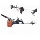 Gas-Powered Outboard Motor with Clamp