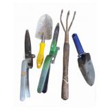 Garden Hand Tools Lot of Five