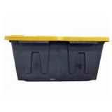 27 Gallon Black Storage Tote with Lid