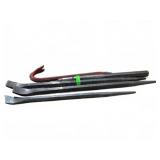 Four Steel Pry and Alignment Bars