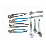 Adjustable Pliers and Wrenches Lot