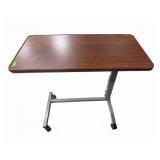 Adjustable Overbed Table With Casters