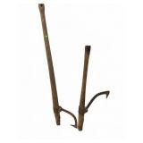 Wooden Log Rollers with Metal Hooks