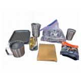 Camp Cookware and Utensil Set Assortment