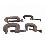 4 Heavy Duty C-Clamps, Vulcan