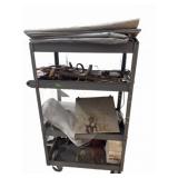 Rolling Utility Cart With Assorted Tools