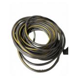 Coiled Rubber Hose With Yellow Stripe, Size N