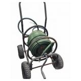 Garden Hose Reel Cart With Hose