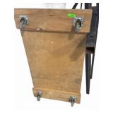 Wooden Dolly with Four Swivel Casters