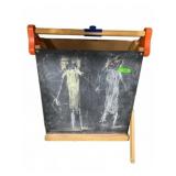 Children's Wooden Art Easel with Chalkboard