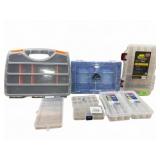 Plastic Tackle Boxes, 7 Pieces