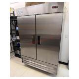 Avantco A-49F-HC 54" Solid Door Reach-In Freezer.