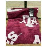 Maroon Beach Towel with Collegiate Logo
