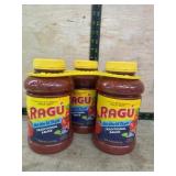 3 Ragu Old World Traditional Sauce Containers