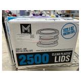 2500 Clear Plastic Lids for Portion Cups