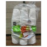 Pack of 300 White 12 oz Disposable Cups