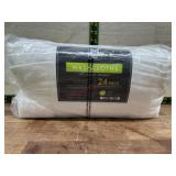 Pack of 24 White Washcloths