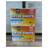 Dryer Sheets Fresh Scent 480-Count Twin Pack