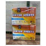 Pack of Dryer Sheets, Fresh Scent, 480-Count