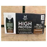 15-Pack Chocolate High Protein Nutritional Shakes