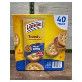 Lance Toasty Peanut Butter Crackers, 40 Packs