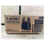 1,000 Black Carry-Out Bags