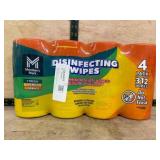 Four-Pack Disinfecting Wipes, 312 Total Count