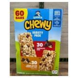 Quaker Chewy Granola Bars Variety Pack, 60 Count