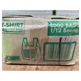 2,000 Small T-Shirt Carry-Out Bags