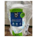 Snack and Dip Paper Bowls, 200-Count
