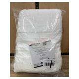 White Cotton Bath Towels, Set of 12