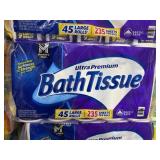 45 rolls toilet paper purple pack
