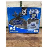80 Heavy-Duty 55-Gallon Drum Liners