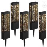 6 Outdoor Solar Pathway Lights