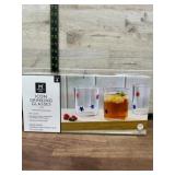 4 Icon Drinking Glasses with Star Design