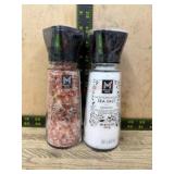 Two Salt Grinders: Pink and Sea Salt