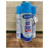 Four-Pack of Sprayway Glass Cleaner, Foaming Actio
