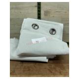 White Grommet-Top Curtain Panels