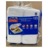Hefty Supreme Hinged Lid Containers, 125 Ct