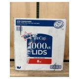 White Plastic 8 oz Drink-Thru Lids, 1000 CT