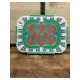 2 Plastic Food Storage Container with Strawberry D