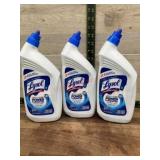 3 Lysol Power Toilet Bowl Cleaners