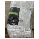 12-Pack White Cotton Hand Towels