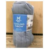 Gray Cooling Throw Blanket, 60 x 70 Inches
