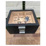 Countertop Cigar Humidor with Accessories