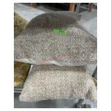 2- Tan and beige throw pillows